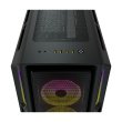 Corsair iCUE 5000T RGB Tempered Glass With 3 RGB & 1 Rear Fans Full-Tower ATX PC Case - Black - Image 6