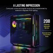 Corsair iCUE 5000T RGB Tempered Glass With 3 RGB & 1 Rear Fans Full-Tower ATX PC Case - Black - Image 8