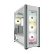 Corsair iCUE 7000X RGB Tempered Glass With 3 RGB & 1 Rear Fans Full-Tower ATX PC Case - White - Image 11