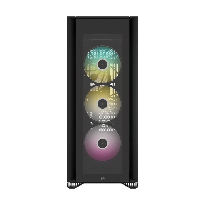 Corsair iCUE 7000X RGB Tempered Glass With 3 RGB & 1 Rear Fans Full-Tower ATX PC Case -Black - Image 3