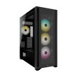 Corsair iCUE 7000X RGB Tempered Glass With 3 RGB & 1 Rear Fans Full-Tower ATX PC Case -Black - Image 4