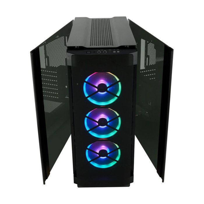 Corsair Obsidian Series 500D RGB SE Mid Tower Case Premium Tempered Glass and Aluminum LL120 Fans -Black - Image 2