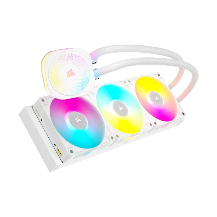 Corsair iCUE Link Titan 360 RX RGB Extreme Performance 360mm Liquid CPU Cooler - White - Image 3