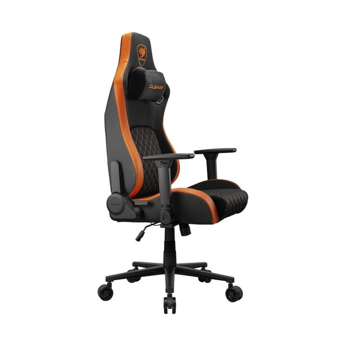 Cougar Defensor F Gaming Chair, Woven Fabric Surface, PushBack Advanced Lumbar Support, 4D Folding Armrests, 155° Reclining, Piston Lift Height Adjustment, Class 4 Gas Lift, Black | 3MDFFORB.0001 - Image 3