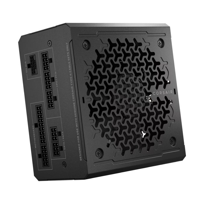 Corsair RMe Series RM850e Fully Modular Low-Noise ATX Power Supply, 850W Power, 80 PLUS Gold Efficiency, 120mm Rifle Bearing Fan, Zero RPM Fan Mode, ATX 3.1 Certified, Black | CP-9020296-UK - Image 3