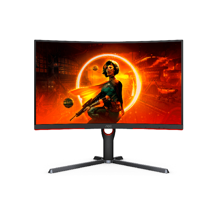 AOC CQ27G3Z 27 Inch 240Hz QHD 0.5ms HDMI 2.0 Curved Gaming Monitor - Black