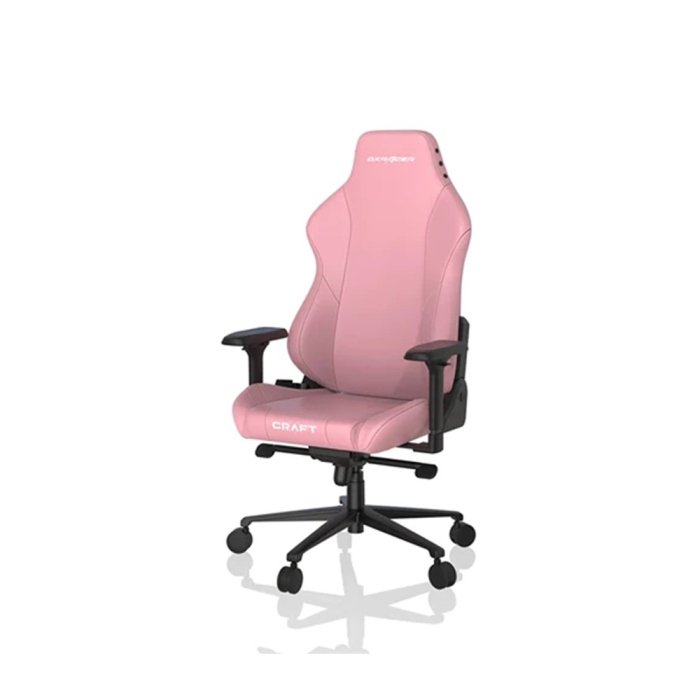 DXRacer Craft Pro Classic Unique Embroidery Ergonomic Support Gaming Chair - Pink - Image 3