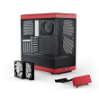 HYTE Y40 Mid Tower Two Panel Front & Left Side Tempered Glass Case With 2 Fan - Black/Red - Image 4