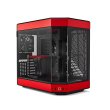 Hyte Y60 Mid Tower Two Panel Front & Left Side Tempered Glass Case with 3 Fans - Black/Red - Image 5
