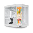 HYTE Y70 Touch Infinite Dual Chamber ATX Mid Tower Modern Aesthetic Case with Integrated 2.5K LCD Touchscreen - Snow White - Image 4