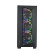 Azza Octane A ATX Mid-Tower Tempered Glass Side Panel Case With 3 ARGB Fans - Black - Image 5