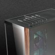Azza Neptune Mid Tower Two Panel Front & Left Side Tempered Glass Case with 4 RGB Fans - Black - Image 5