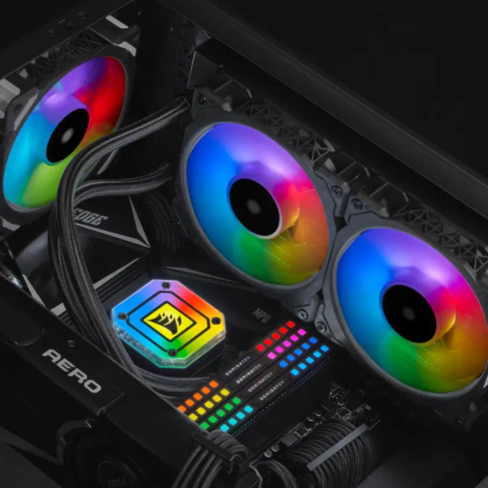 Corsair iCUE H115i Elite Capellix Extreme Performance 280mm RGB Liquid CPU Cooler - Image 2