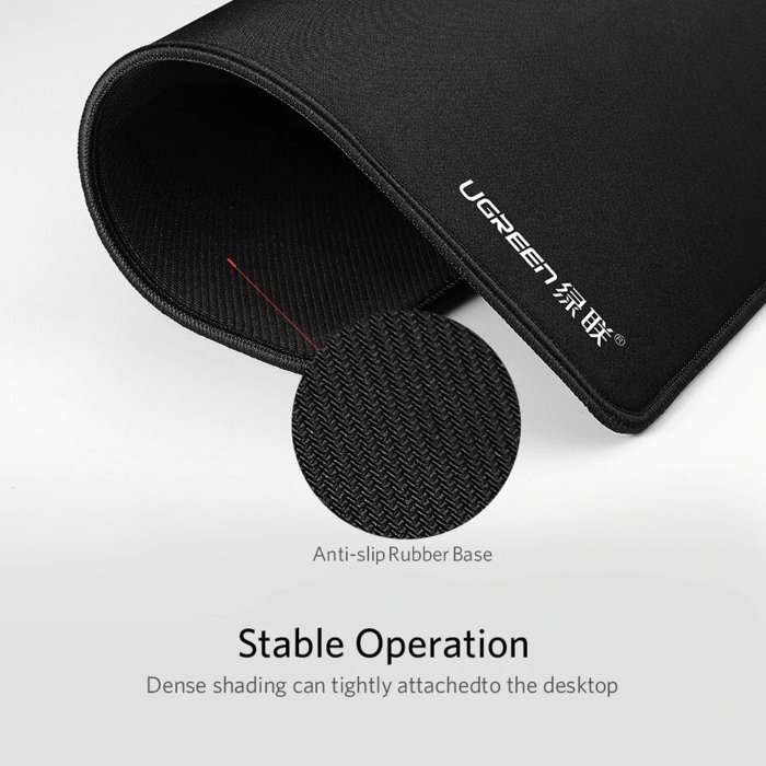 UGreen Non-Slip Rubber Mouse Pad (Small) – Black - Image 2