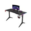 Royal RGB Lighting Gaming Desk with Carbon Fiber Surface-Black - Image 6