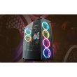 DarkFlash Phantom Mid Tower Front Side & Left Side Tempered Glass Panel Case - Black - Image 6