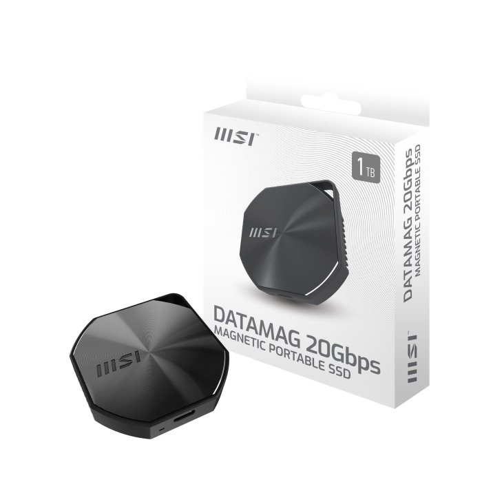 MSI Data MAG 20Gbps 1TB Magnetic Portable SSD