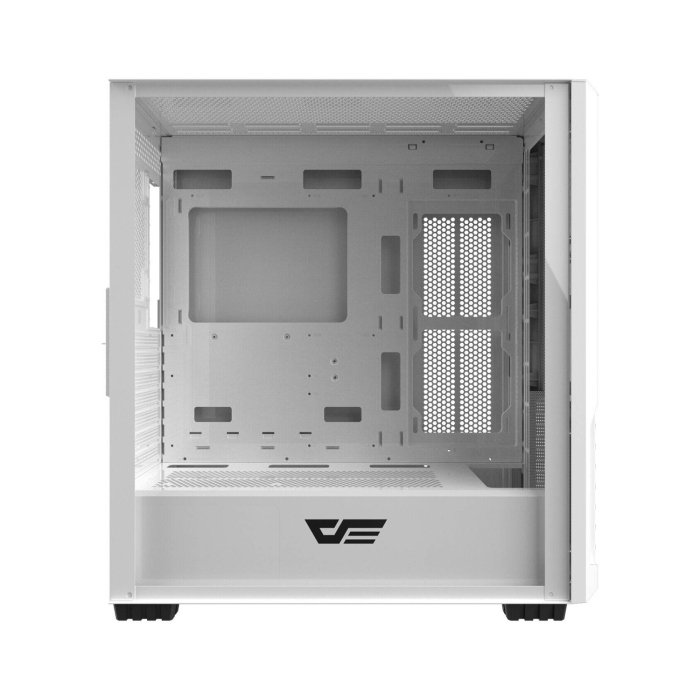 DarkFlash DF2100 ATX Mid Tower Tempered Glass Side Panel Case With 4 ARGB Fans - White - Image 2
