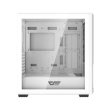 DarkFlash DF2100 ATX Mid Tower Tempered Glass Side Panel Case With 4 ARGB Fans - White - Image 9