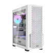DarkFlash DF2100 ATX Mid Tower Tempered Glass Side Panel Case With 4 ARGB Fans - White - Image 5