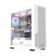 DarkFlash DF2100 ATX Mid Tower Tempered Glass Side Panel Case With 4 ARGB Fans - White - Image 4