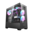 DarkFlash DS900 Air ATX Mid Tower Front Side & Left Side Tempered Glass Panel Case With 3 Fan RGB With RGB Controller - Black - Image 4