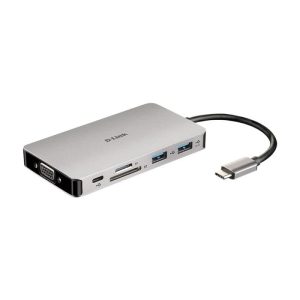 D-Link  9-in-1 USB-C Hub with HDMI/VGA/Ethernet/Card Reader