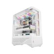 DarkFlash DY460 ATX Mid Tower Gaming Case With 4 ARGB Fans Included - White - Image 4