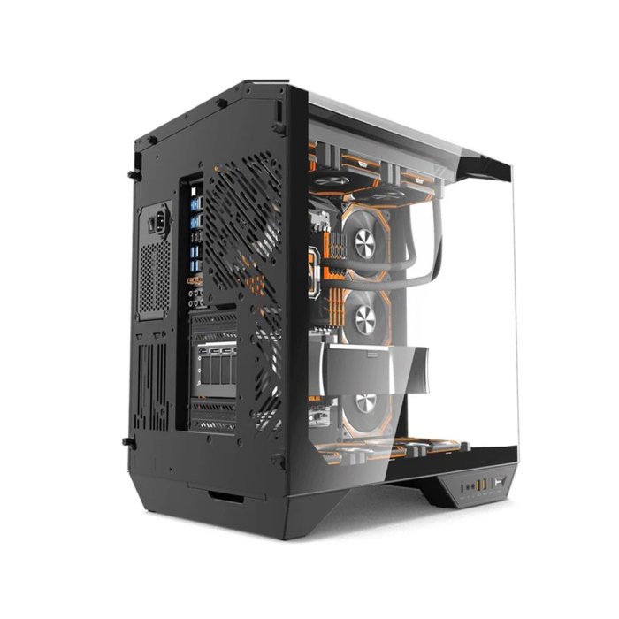 DarkFlash DY470 ATX Mid Tower Gaming Case With 4 ARGB Fans Included - Black - Image 2