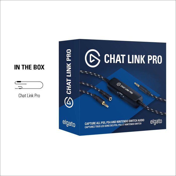 Elgato Chat Link Pro Adapter, For PS5 / PS4 & Nintendo Switch Audio Female Male Connector - Image 3