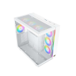 Xigmatek Aqua Ulta Air Midtower ATX Front Side & Left Side Tempered Glass Panel Case with 7 ARGB Fans - White - Image 5