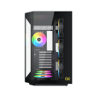 Xigmatek Cubi II Mid Tower ATX Front Side & Left Side Tempered Glass Panel Case with 7 ARGB Fans - Black - Image 6