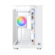 Xigmatek Aqua Compact Arctic ATX Three Panel Front Top & Left Side Tempered Glass Case With 4 ARGB Fans - White - Image 6