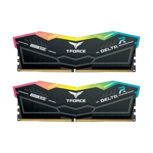 TeamGroup T-Force DELTA RGB 32GB (2x16GB) DDR5 8000MHz CL38 Memory Kit - Black