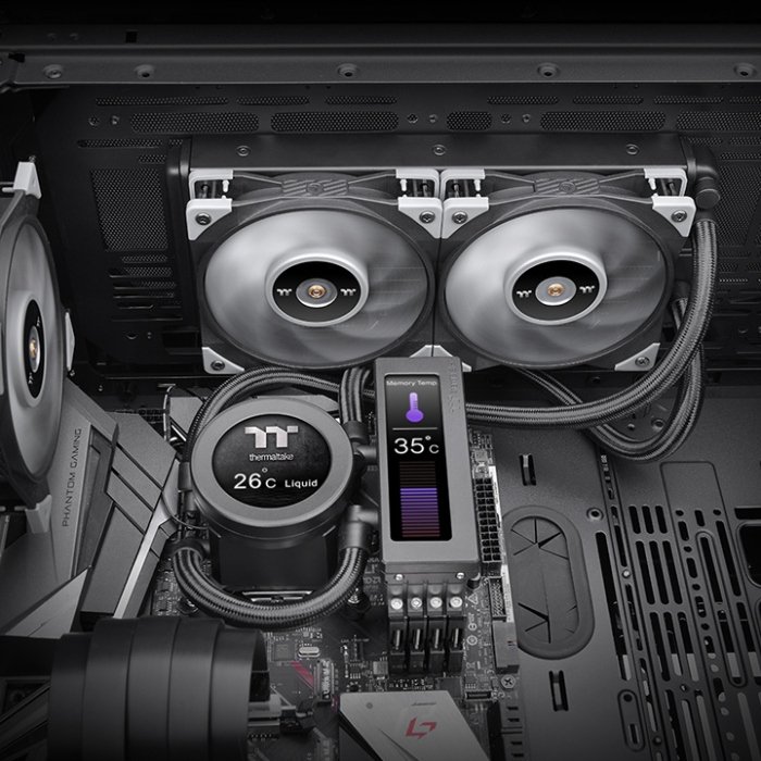 Thermaltake Floe RC Ultra 240 CPU & Memory AIO Liquid Cooler - Gray - Image 2