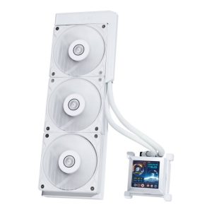 Lian Li Hydro-Shift LCD AIO 360mm Liquid CPU Cooler with 2.88" IPS LCD Screen - White