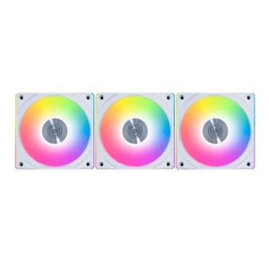 LIAN LI UNI FAN CL Wireless 120mm ARGB Case Fans with Controller (3 Pack) - White