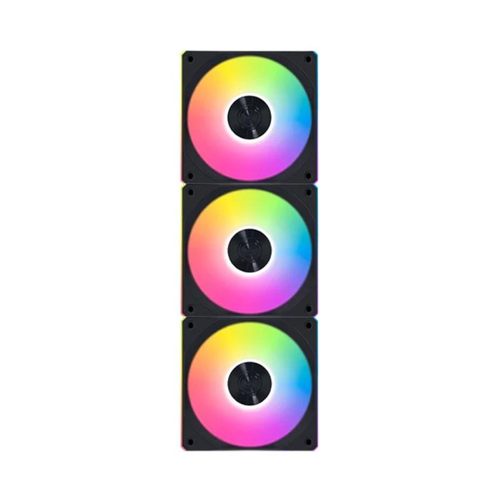 LIAN LI UNI FAN CL Wireless 120mm ARGB Case Fans with Controller (3 Pack) - Black