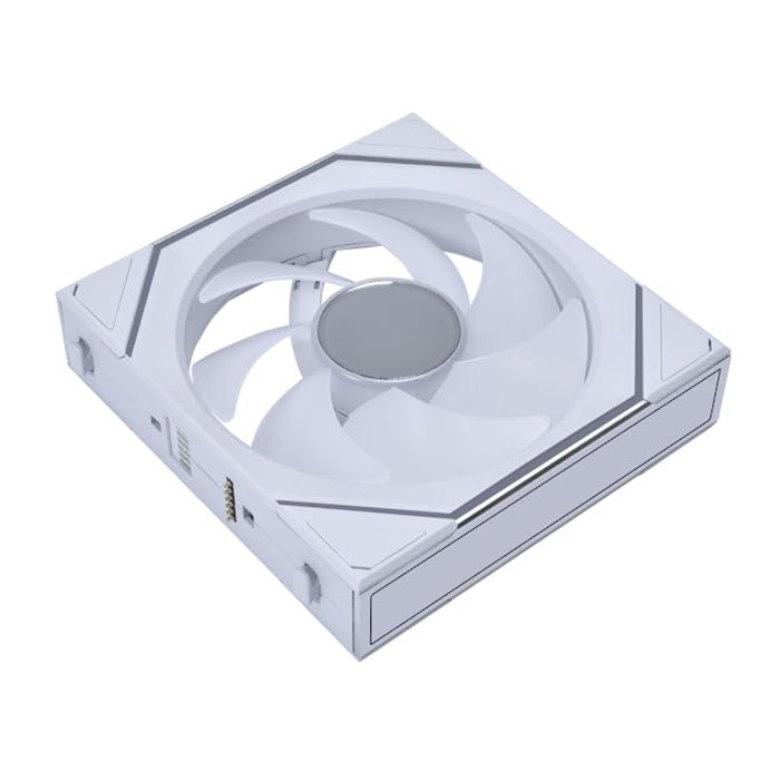 LIAN LI UNI FAN Sl-Infinity Wireless 120 ARGB Case Fans (1 Pack) - White - Image 3