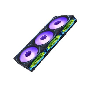 LIAN LI UNI FAN SL-Infinity Wireless 120mm ARGB Case Fans with Controller (3 Pack) - Black