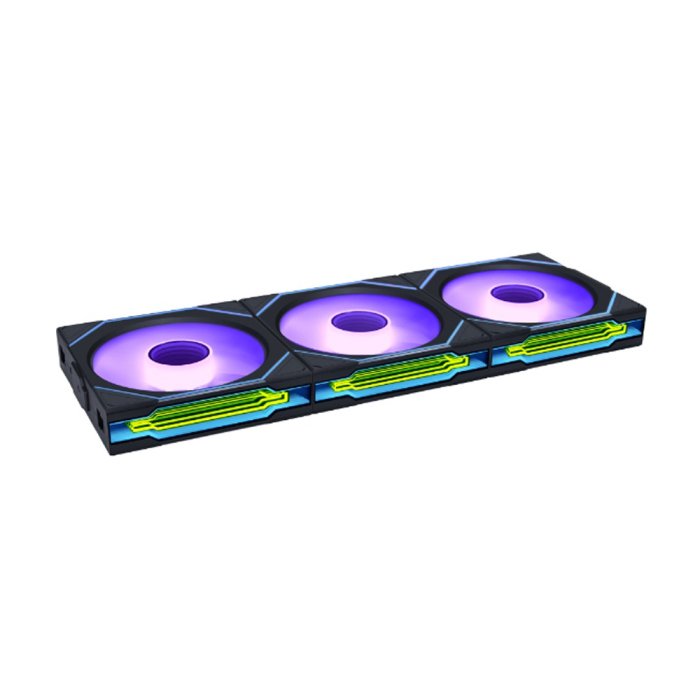 LIAN LI UNI FAN SL-Infinity Wireless 120mm ARGB Case Fans with Controller (3 Pack) - Black - Image 3