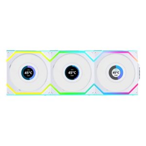 Lian Li Uni Fan SL Wireless LCD 120MM Fan-3-in-1 Pack - White