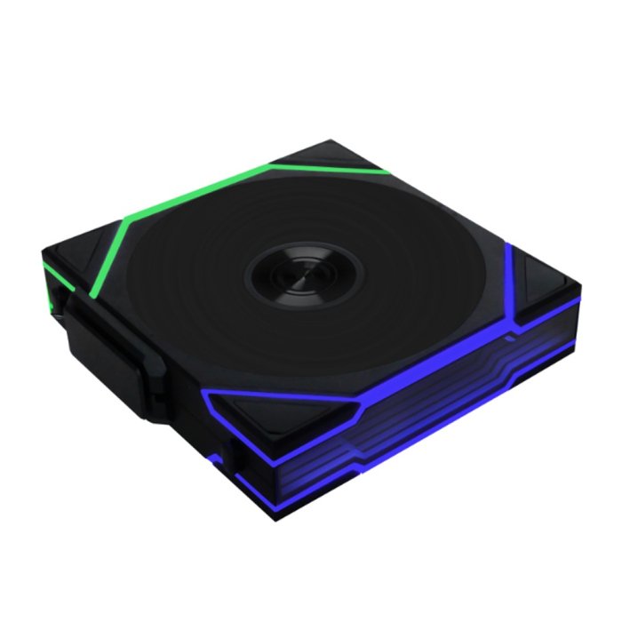 LIAN LI UNI FAN TL-LCD Wireless 120mm ARGB Case Fans with 1.6” LCD Screen (3 Pack) - Black - Image 2