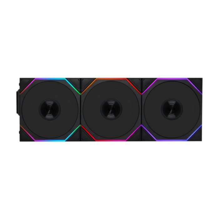 LIAN LI UNI FAN TL-LCD Wireless 120mm ARGB Case Fans with 1.6” LCD Screen (3 Pack) - Black - Image 3