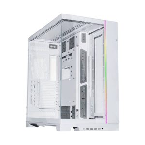 Lian Li O11 Dynamic EVO XL RGB Tempered Glass Full Tower Gaming PC Case (Fans Not Included), White | G99.O11DEXL-W.00
