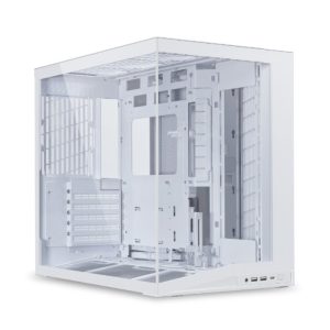 LIAN LI O11 Dynamic Mini V2 ATX Mid Tower Gaming Case (Fans Not Included) - White