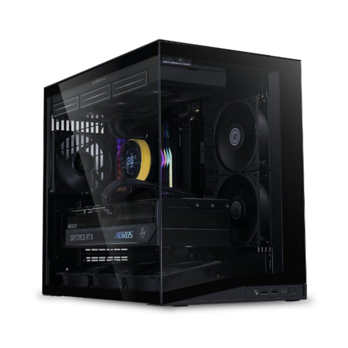 LIAN LI O11 Dynamic Mini V2 ATX Mid Tower Gaming Case (Fans Not Included) - Black - Image 2