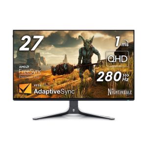 Dell Alienware AW2723DF 27" Fast IPS Nano Color 240Hz (280Hz OC) 1ms QHD 2K HDR Gaming Monitor With NVIDIA® G-SYNC/AMD FreeSync Premium Pro - White