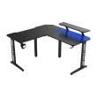 Gamvity Gaming Corner Modern L Shaped Computer Desk (140/130x60x73)cm - Black Tr-l - Image 4