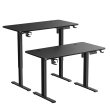 Gamvity Height-Adjustable Metal Modern Office/Gaming Desk 1400*600 - Carbon Fiber Black - Image 5
